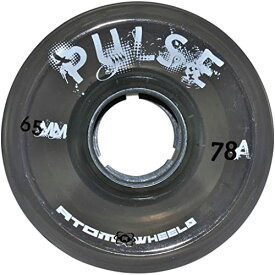 【中古】【未使用・未開封品】(4pk, Black) - Atom Pulse Outdoor Quad Roller Skate Wheels