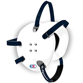 【中古】【未使用・未開封品】(White with Navy Straps) - Cliff Keen E58 Headgear