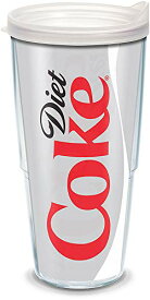 【中古】【未使用・未開封品】Tervis Coke Diet Wrap Tumbler with Clear Lid, 24-Ounce by Tervis