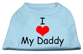【中古】【未使用・未開封品】Mirage Pet Products 51-34 XLBBL I Love My Daddy Screen Print Shirts Baby Blue XL - 16