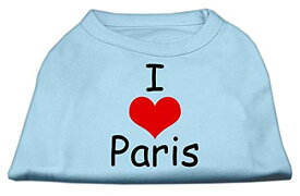 【中古】【未使用・未開封品】Mirage Pet Products 51-37 XLBBL I Love Paris Screen Print Shirts Baby Blue XL - 16