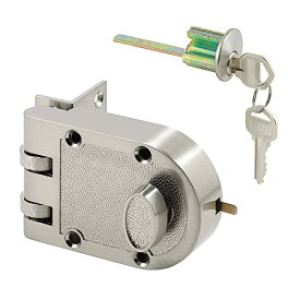 【中古】【未使用・未開封品】(Satin Nickel) - Defender Security U 10817 Deadlock, Jimmy-Resistant, Single Cylinder Door Lock with a Satin Nickel Finish