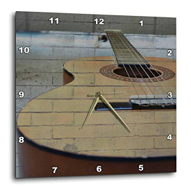 【中古】【未使用・未開封品】3dRose ギター レンガ 楽器 - 壁時計 15x15インチ (DPP_29248_3)