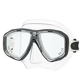 【中古】【未使用・未開封品】(Black) - Tusa Freedom Ceos - snorkelling scuba diving mask adult Corrective lenses compatible (M-212)