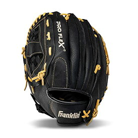 【中古】【未使用・未開封品】Franklin Sports Pro Flex Hybrid Series Left Handed Thrower Baseball Glove - Black/Camel