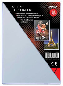 【中古】【未使用・未開封品】25 Ultra Pro 5 x 7 Premium Toploader Top Loader - Photo Card Holder