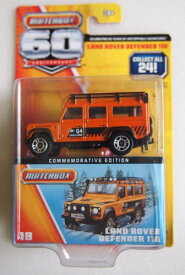 【中古】【未使用・未開封品】Matchbox 60th Anniversary Land Rover Defender 110 Orange