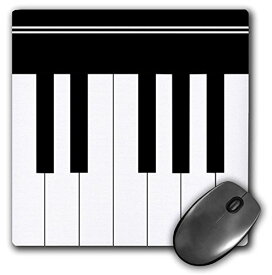 【中古】【未使用・未開封品】3drose LLC 8?x 8?x 0.25インチ、マウスパッド、ピアノキーブラックとホワイトキーボードミュージカルデザインピアニスト音楽プレーヤーMusici