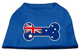【中古】【未使用・未開封品】Mirage Pet Products 51-09 XSBL Bone Shaped Australian Flag Screen Print Shirts Blue XS - 8