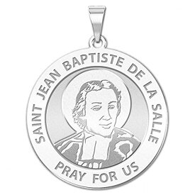 【中古】【未使用・未開封品】Saint jean-baptiste de la Salle Religious Medal 14?K黄色またはホワイトゴールド、またはスターリングシルバー