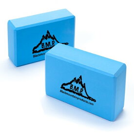 【中古】【未使用・未開封品】Black Mountain Products ヨガブロック 3x6x9インチ ブルー