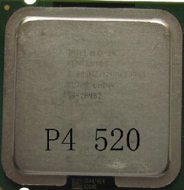 【中古】【未使用・未開封品】Intel インテルペンティアム4 520 sl7j5 2.8GHz/ 1メガバイト/ 800fsb sockel /ソケットLGA775プレスコットPC-CPU
