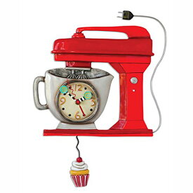 【中古】【未使用・未開封品】Allen Design Studios Vintage Mixer Red Mixer Kitchen Wall Clock by Allen Designs