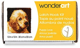 【中古】【未使用・未開封品】Wonderart Latch Hook Kit 12"X12"-Puppy Love (並行輸入品)