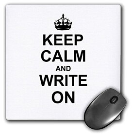 【中古】【未使用・未開封品】3dRose LLC 8 x 8 x 0.25インチ マウスパッド、Keep Calm and Write on Carry On Write On Write Write of Writing 著者 Phd Thesis ライター ギ