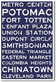 【中古】【未使用・未開封品】ワシントンDC???新しい世界旅行City Train Station Street Signsポスター