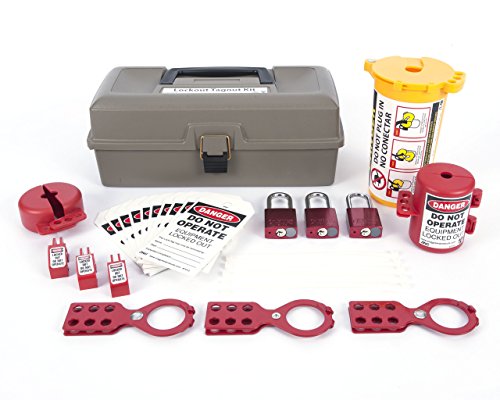 【未使用・未開封品】ZING 2734 RecycLockout Lockout Tagout Kit with Aluminum Padlocks 32 Component Deluxe Tool Box by Zing Green Productsのサムネイル