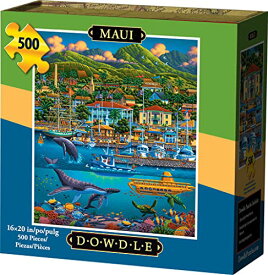 【中古】【未使用・未開封品】Dowdle Folk Art マウイ ジグソーパズル
