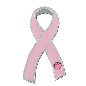 【中古】【未使用・未開封品】Pinmart 's Breast Cancerピンク意識リボンとラインストーンエナメルラペルピン 5 ピンク