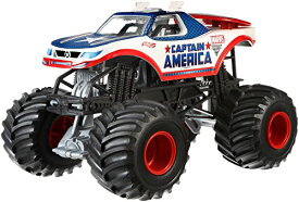 【中古】【未使用・未開封品】Hot Wheels Monster Jam 1:24 Die-Cast Captain America Vehicle
