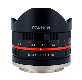 【中古】【未使用・未開封品】Rokinon 8mm F2.8 UMC 魚眼II (ブラック) 固定レンズ Sony Eマウント (NEX) カメラ用 (RK8MBK28-E)