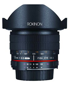 【中古】【未使用・未開封品】Rokinon 8mm f3.5 AS IF MC CSII DH 魚眼レンズ 取り外し可能なフード付き オリンパスおよびパナソニックマイクロ4/3 (MFT)マウントデジタルカメ