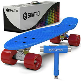 【中古】【未使用・未開封品】Blue Ocean (Blue Ocean) - Skatro - Mini Cruiser Skateboard. 60cm x 15cm Retro Style Plastic board Comes Complete