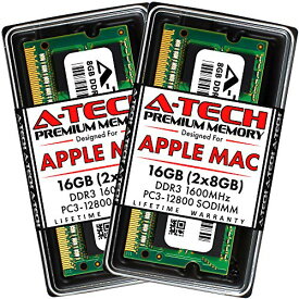 【中古】【未使用・未開封品】A-Tech 16GB (2x8GB) PC3-12800 DDR3 1600MHz RAM Apple MacBook Pro (2012年中頃) iMac (2012年後期/2013年後期/2014年後期) Mac Mini (2012年