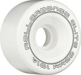 【中古】【未使用・未開封品】(57mm, White) - Rollerbones Art Elite 101A Competition Roller Skate Wheels (Set of 8)