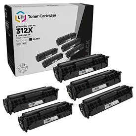 【中古】【未使用・未開封品】LD 再生トナーカートリッジ HP 312X CF380X用 高収率 ブラック 5個パック
