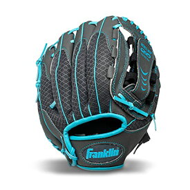 【中古】【未使用・未開封品】(Right Hand Throw, Graphite/Blue) - Franklin Sports Teeball Infinite Web/Shok-Sorb Combo Series Fielding Glove, 27cm