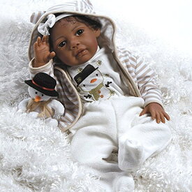 【中古】【未使用・未開封品】Paradise Galleries African American Realistic Girl Baby Doll Kione, 20 inch GentleTouch Vinyl, Weighted Body Black Hair