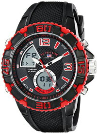 【中古】【未使用・未開封品】[女性用腕時計]U.S. Polo Assn. Sport Men's US9482 Analog-Digital Display Analog Quartz Black Watch[並行輸入品]