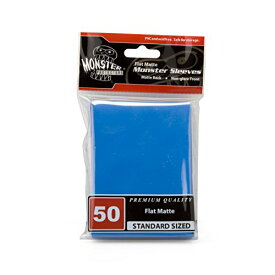 【中古】【未使用・未開封品】Sleeves - Monster Protector Sleeves - Standard MTG Size Flat Matte - BLUE (Fits Magic and Standard Sized Gaming Cards) [並行輸入品]
