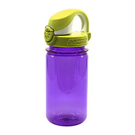 【中古】【未使用・未開封品】Nalgene Kids OTF Bottle with Green Cap, 12 oz, Purple