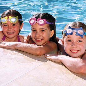 【中古】【未使用・未開封品】Swim Pool Games - Swimways - Glam Goggles Kids Blue New 12455-blue