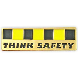 【中古】【未使用・未開封品】Pinmart 's Think Safety in the Workplaceエナメルラペルピン 10 ゴールド