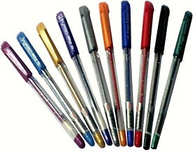 【中古】【未使用・未開封品】Xtra Sparkle Glitter Gel 10 Colors Xtra Sparkle Gel Pen by Flair (100 PENS) by Flair
