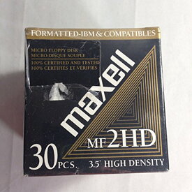 【中古】【未使用・未開封品】Maxell mf2hd 3.5?"高密度フロッピーdisks-30パック