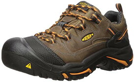 【中古】【未使用・未開封品】Keen Utility Men's Braddock Low Soft-Toe Work Boot, Cascade/Orange Ochre, 11 D US