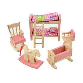 【中古】【未使用・未開封品】Dreams-Mall Wooden Doll House Furniture Set Toy for Baby Kids -Kids Bedroom