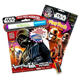 【中古】【未使用・未開封品】Star Wars Imagine Ink Book and Activity Pack Set with Stickers (Includes Mess Free Marker)