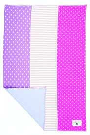 【中古】【未使用・未開封品】Farm Girl, Burp Cloth with Polka Dots and Stripes by Organic Farm Buddies