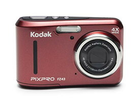 【中古】【未使用・未開封品】Kodak PIXPRO Friendly Zoom FZ43 16 MP Digital Camera with 4X Optical Zoom and 2.7 LCD Screen (Red) by Kodak