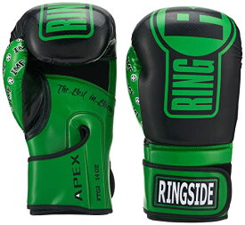 【中古】【未使用・未開封品】Ringside Apex Flash ボクシングトレーニング スパーリンググローブ BK/GN 14オンス