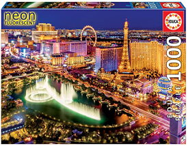 【中古】【未使用・未開封品】Educa - Las Vegas 1000 Teile Nachtleuchtpuzzle