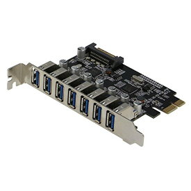 【中古】【未使用・未開封品】Sedna - PCI Express USB 3.0 7 Port Adapter ( 7×外部USB3.0ポート) - Support Win 8 UASP, SATA電源コネクタ