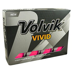 【中古】【未使用・未開封品】Volvik(ボルビック) ゴルフボール Vivid (ビビッド) 並行輸入品 3ピース 1ダース ビビットピンク