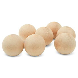 【中古】【未使用・未開封品】Woodpeckersテつョ 2-1/2 inch Natural Hardwood Balls - Unfinished Wooden Balls for Crafts and Architectural Work & Design (2 ) by Woodpeck