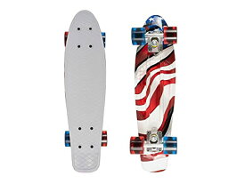 【中古】【未使用・未開封品】(USA Flag) - MoBoard Graphic Complete Skateboard Pro/Beginner 60cm Classic Style Mini Cruiser Board with Interchangeable Wheels